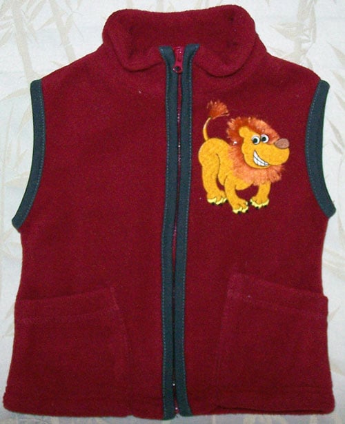 Fringe-Animals | Embroidery Legacy fringe lion vest