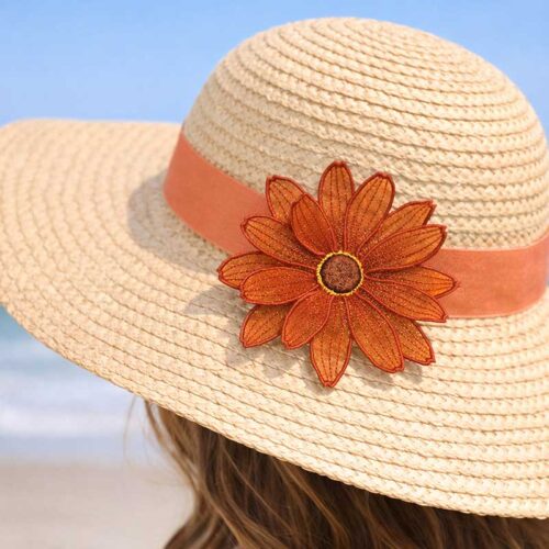 3D sunflower sun hat