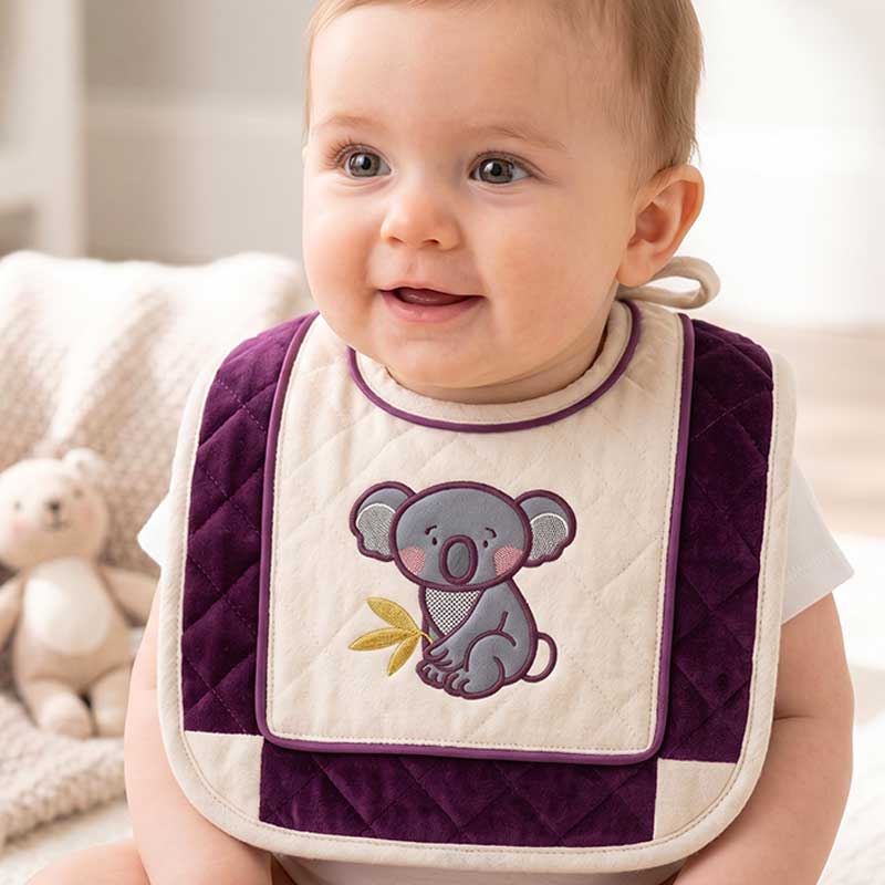 AIAU109_KoalaBib | Embroidery Legacy Koala bib