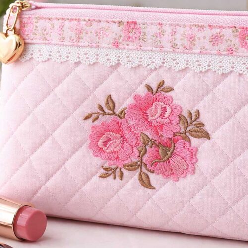 Victorian Rose cosmetic bag