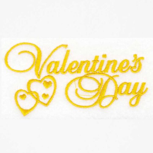 Valentines Day embroidery design