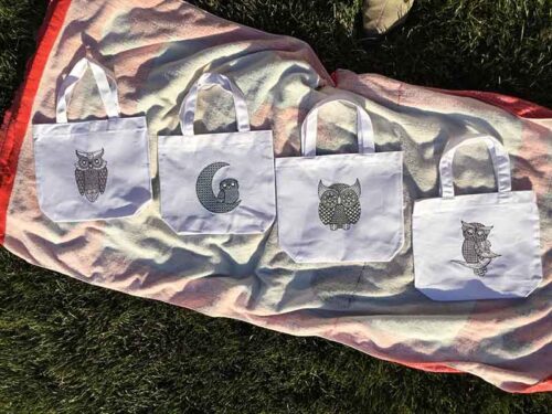 Owl Motifs bags