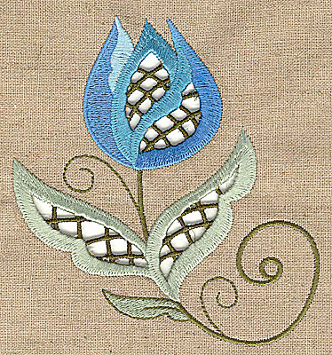 cutwork flower 9 embroidery design