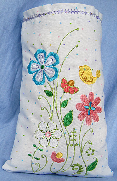 summerfloral1sm | Embroidery Legacy summer floral 1 thread catcher bag