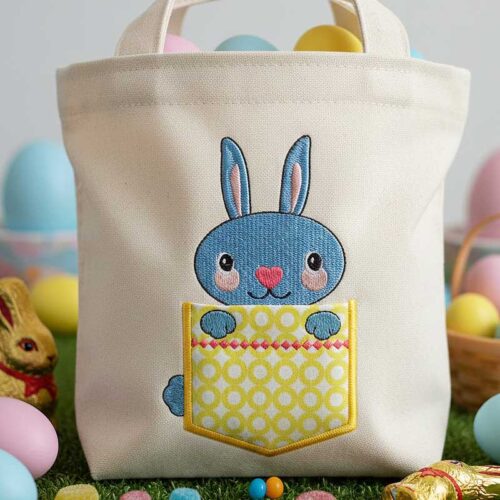 Easter Bunny pocket bag