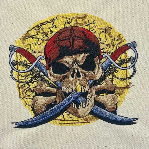 pirate revenge embroidery design