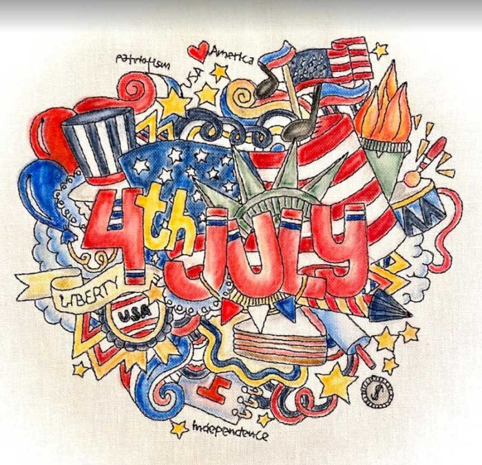 4th of July Coloring Tee