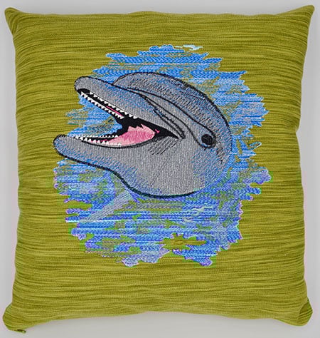 dolphinpillow | Embroidery Legacy dolphin pillow