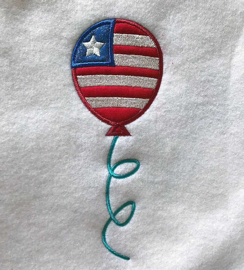 AIAP_Balloon | Embroidery Legacy 4th of July balloon applique embroidery design