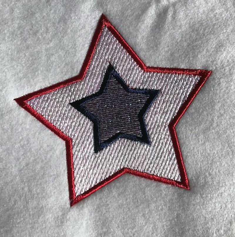 AIML_Star | Embroidery Legacy 4th of July mylar star embroidery design