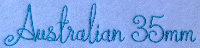 Australian 35mm Font 3