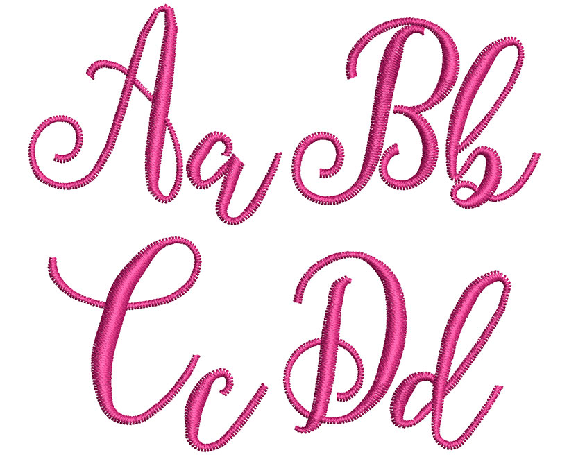 Billgotia 30mm Font 2 | Embroidery Legacy Billgotia 30mm Font 2