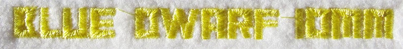 Blue Dwarf 10mm Font 3 | Embroidery Legacy Blue Dwarf 10mm Font 3