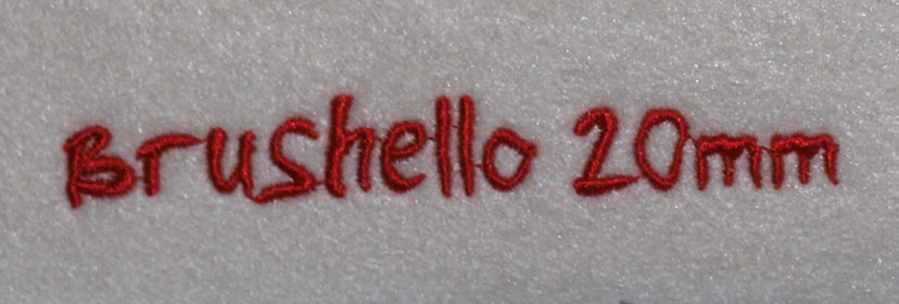 Brushello 20mm Font 3 | Embroidery Legacy Brushello 20mm Font 3