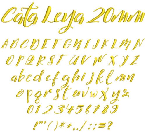 Cata Leya 20mm Font 1
