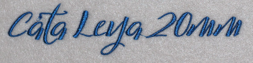 Cata Leya 20mm Font 3 | Embroidery Legacy Cata Leya 20mm Font 3