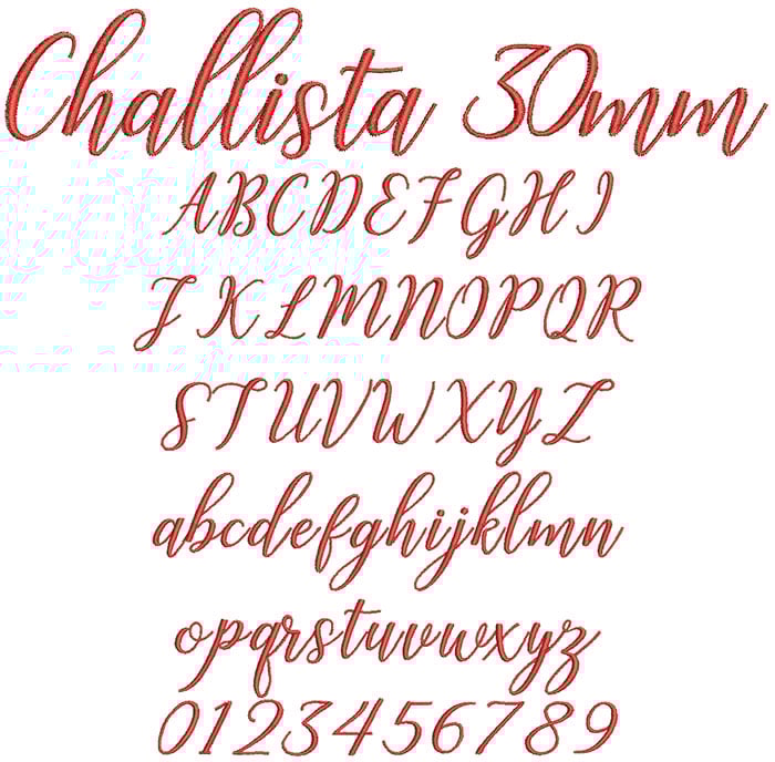 Challista 30mm Font 1
