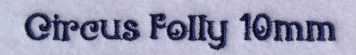 Circus Folly 10mm Font 3