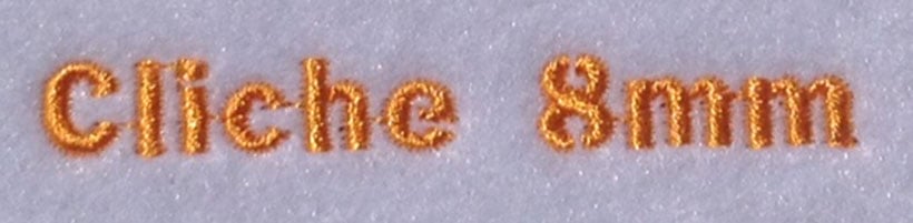 Cliche 8mm Font 3 | Embroidery Legacy Cliche 8mm Font 3