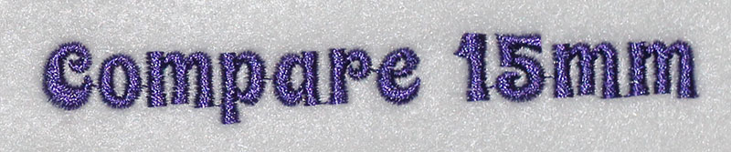 Compare 15mm Font 3 | Embroidery Legacy Compare 15mm Font 3