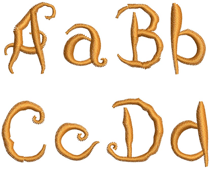 Coralie's Cat 20mm Font 2 | Embroidery Legacy Coralie's Cat 20mm Font 2