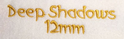 Deep Shadows 12mm Font 3 | Embroidery Legacy Deep Shadows 12mm Font 3