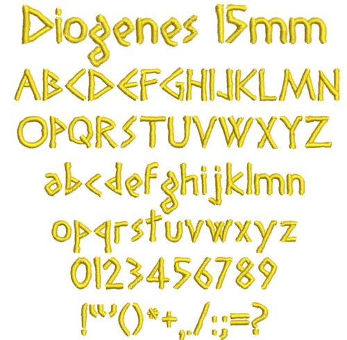 Diogenes 15mm Font 1