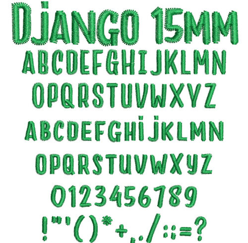 Django 15mm Font 1