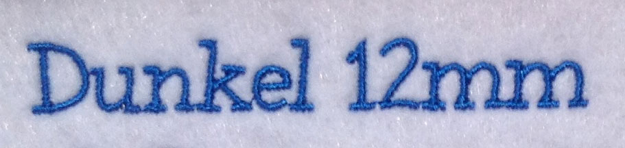 Dunkel 12mm Font 3 | Embroidery Legacy Dunkel 12mm Font 3