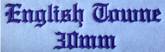 English Towne 30mm Font 3