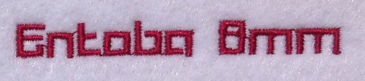 Entoba 8mm Font 3 | Embroidery Legacy Entoba 8mm Font 3