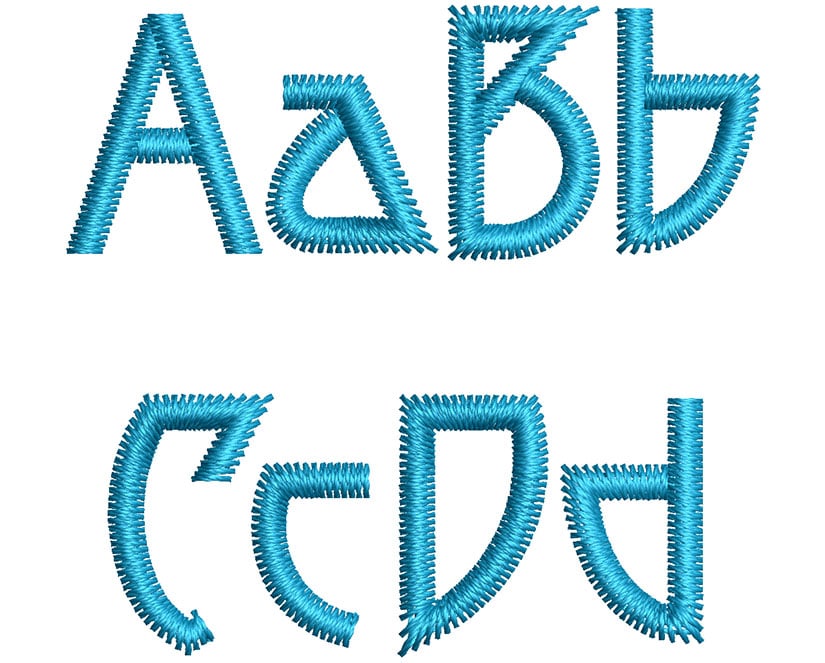 Fortune Cookie 15mm Font 3 | Embroidery Legacy Fortune Cookie 15mm Font 3