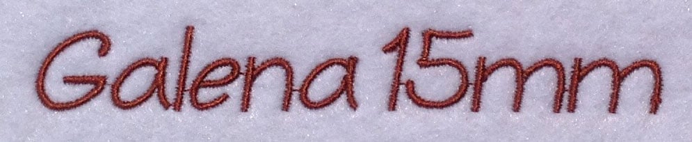 Galena 15mm Font 3 | Embroidery Legacy Galena 15mm Font 3