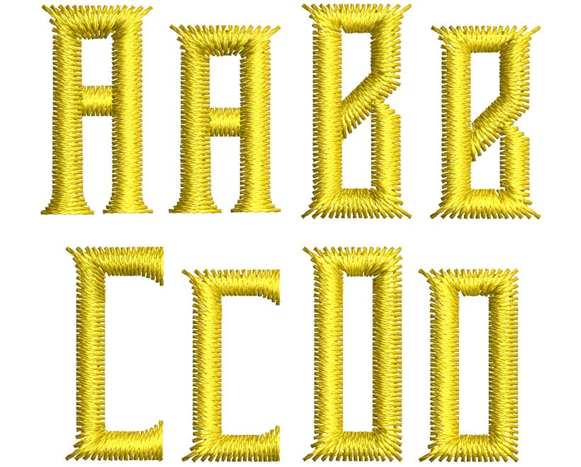Gauntlet 15mm Font 2 | Embroidery Legacy Gauntlet 15mm Font 2