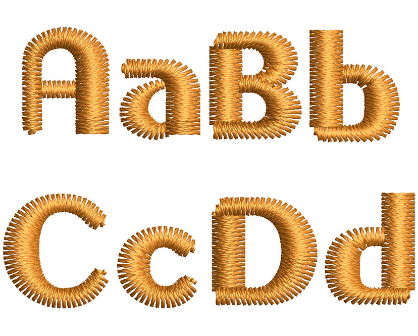 Gilgongo 10mm Font 2 | Embroidery Legacy Gilgongo 10mm Font 2