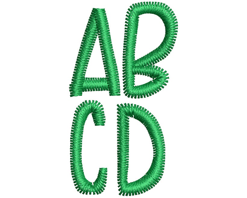 Goatfish 15mm Font 2 | Embroidery Legacy Goatfish 15mm Font 2