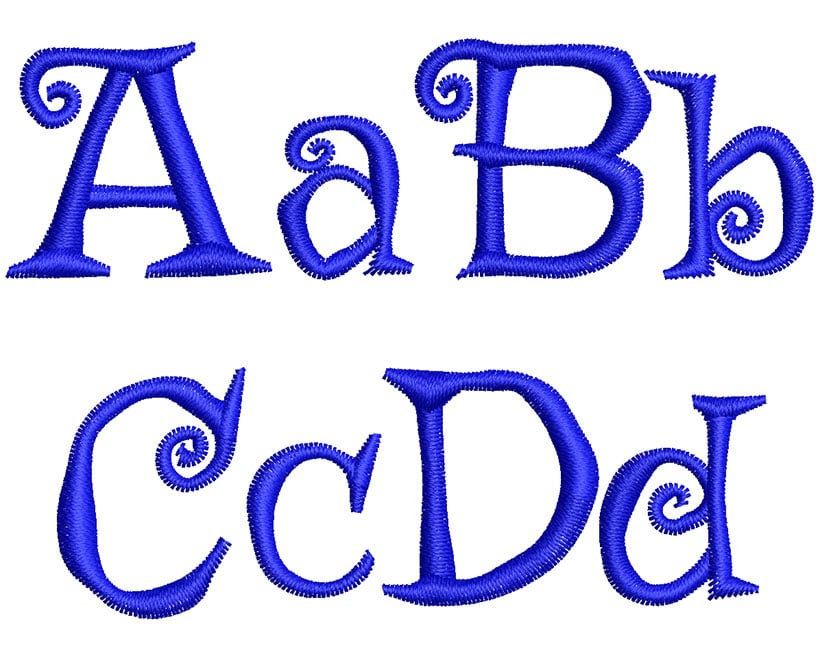 Griffy 30mm Font 2 | Embroidery Legacy Griffy 30mm Font 2