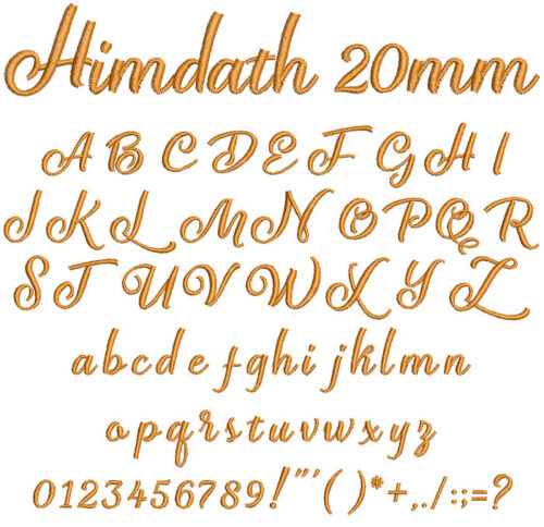 Himdath 20mm Font 1