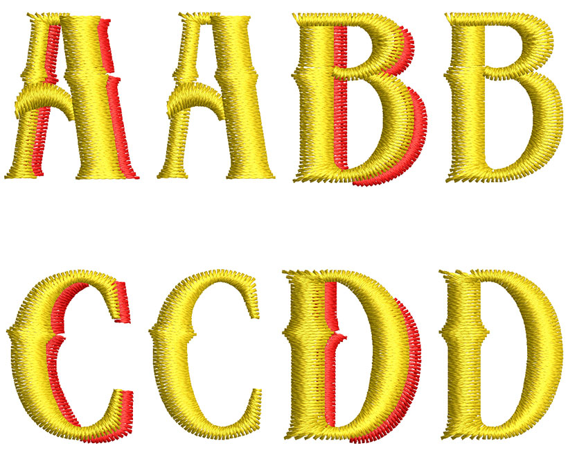 Holden 20mm 2 Color Font 2 | Embroidery Legacy Holden 20mm 2 Color Font 2