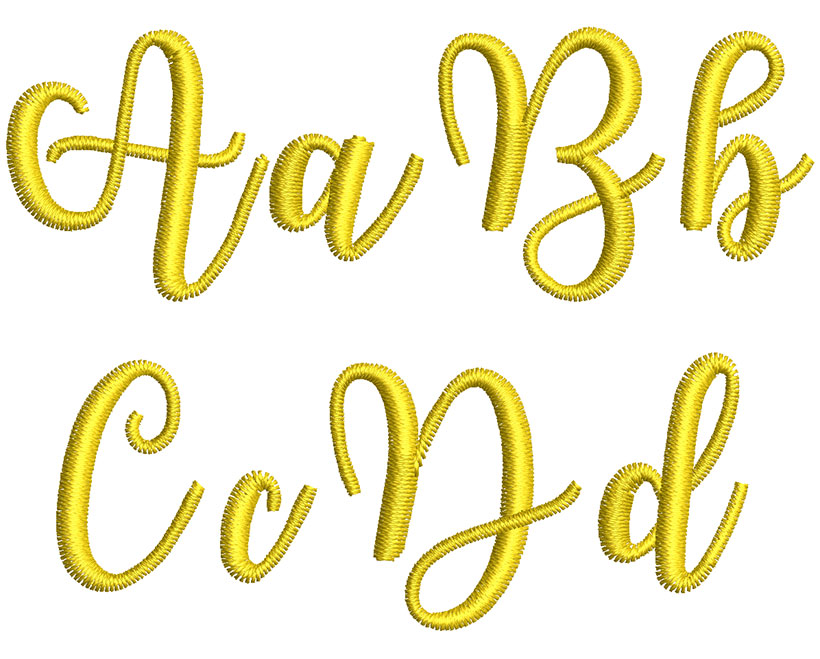 Joshico 25mm Font 2 | Embroidery Legacy Joshico 25mm Font 2