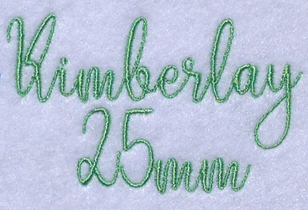 Kimberlay 25mm Font 3 | Embroidery Legacy Kimberlay 25mm Font 3