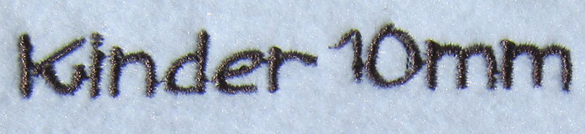 Kinder 10mm Font 3 | Embroidery Legacy Kinder 10mm Font 3