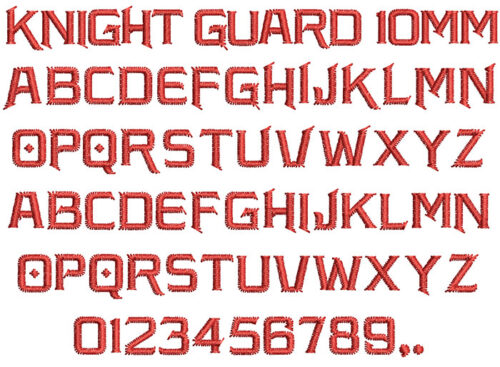 Knight Guard 10mm Font 1