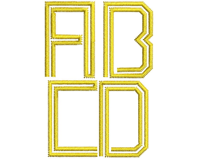 Labyrinth 25mm Font 2 | Embroidery Legacy Labyrinth 25mm Font 2