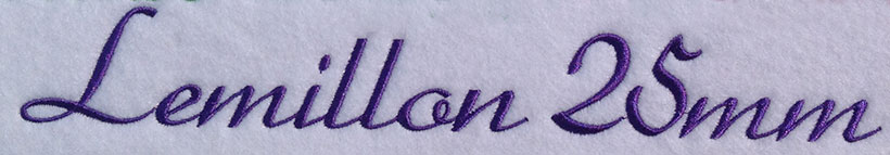 Lemillon 25mm Font 3 | Embroidery Legacy Lemillon 25mm Font 3