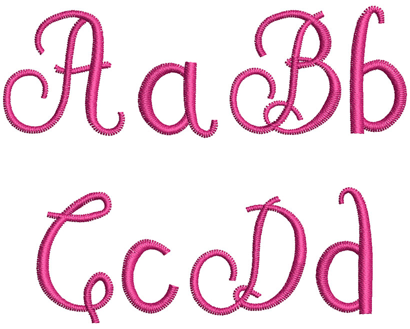 Mammoth 25mm Font 2 | Embroidery Legacy Mammoth 25mm Font 2
