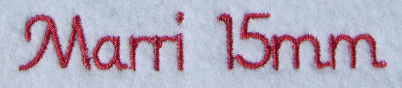Marri 15mm Font 3 | Embroidery Legacy Marri 15mm Font 3