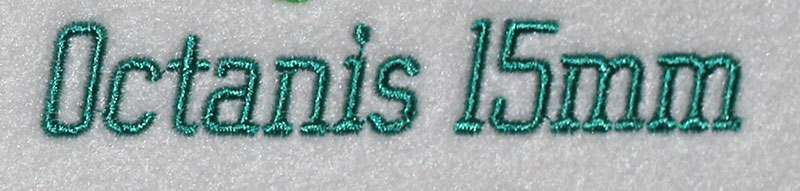 Octanis 15mm Font 3 | Embroidery Legacy Octanis 15mm Font 3