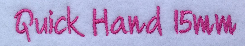 Quick Hand 15mm Font 3 | Embroidery Legacy Quick Hand 15mm Font 3