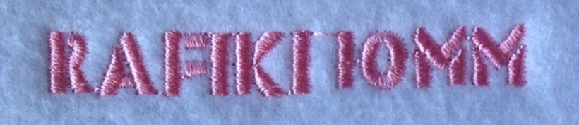 Rafiki 10mm Font 3 | Embroidery Legacy Rafiki 10mm Font 3